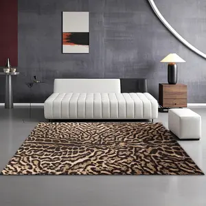 Leopard Print Floor Mat, Non-slip Soft Floor Carpet, Decorative Area Rug for Home Living Room Bedroom, Vanity Decor Accessories, Animal Print Rug, Home Decor Rugs
