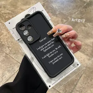 Phone case for Samsung S24 ultra plus S25 S23 S22 Ultra Plus God Prayer Promise Advanced fashion gift Anti-Scratch Shockproof TPU Bumper Drop-proof Cover