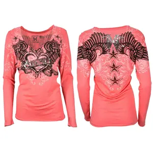 Xtreme Couture by Affliction Women's L/S T-shirt Star Flight