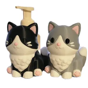 Cute Kitten BnB 3D-printed Soap Holder for Bathroom Decor - Adorable Kitten Design