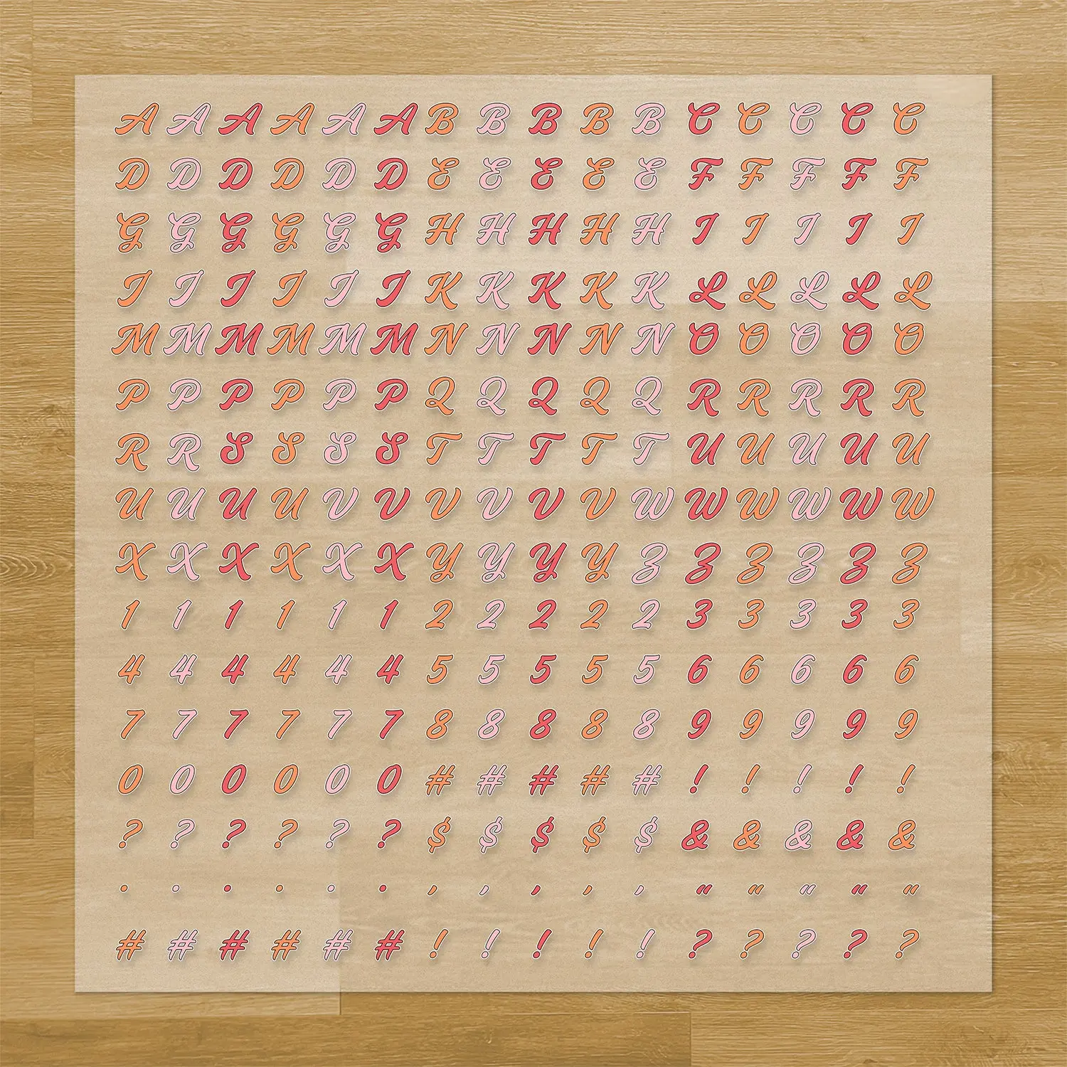 Mother's Day Lettering Iron-On Transfer Pack