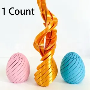 Twist-and-Spin Stress Relief Ball — 3D-Printed, Smooth-Spinning Sensory De-Stresser; Desktop Fidget Toy, Ideal Filler for Easter Baskets & Party Favor Bags; Perfect for Indoor/Outdoor Entertainment and Adult Stress Relief in the Office