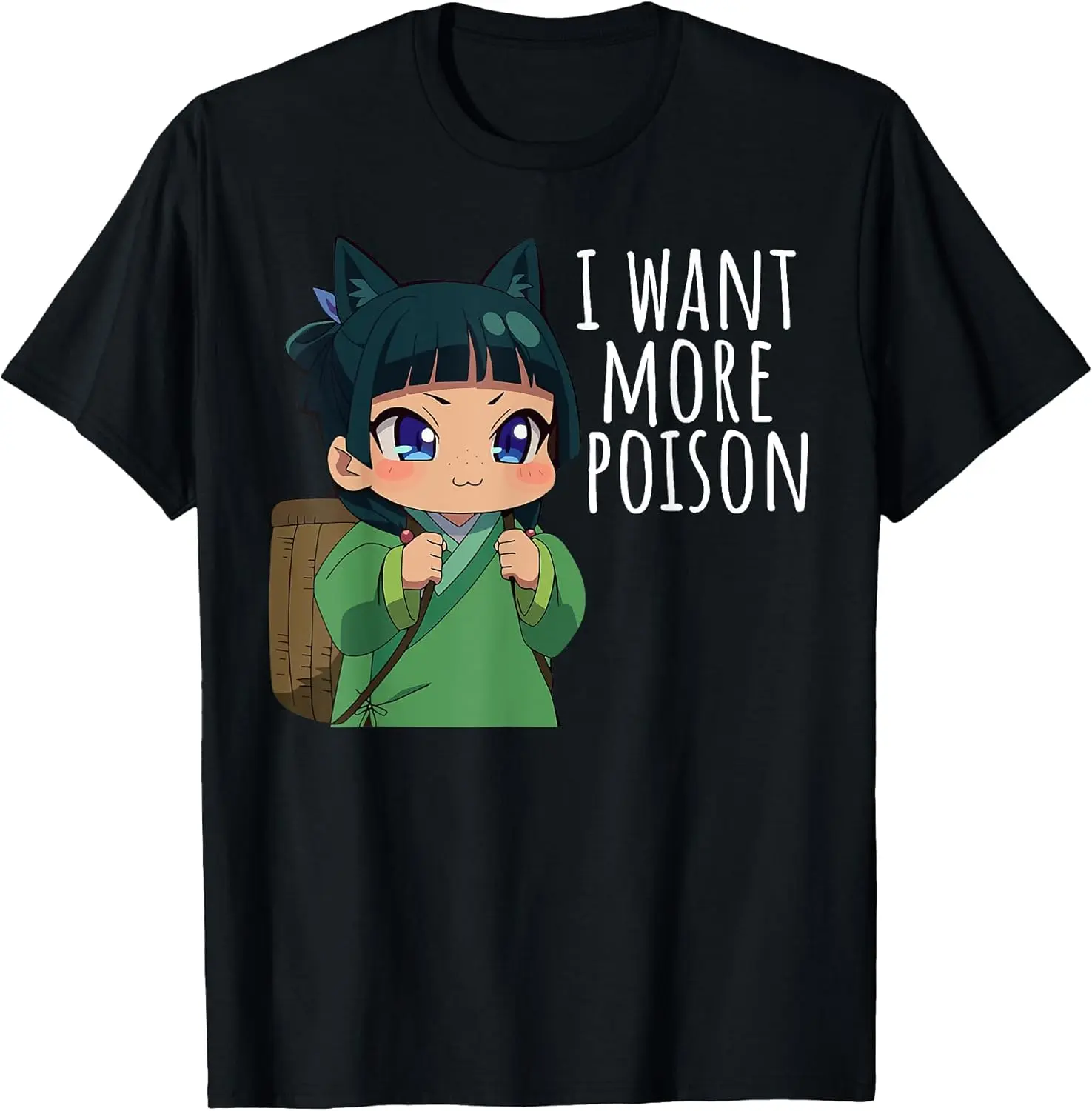 100% Cotton Unisex Cute Anime Girl Funny Apothecary Anime Diaries Mao Mao T-Shirt