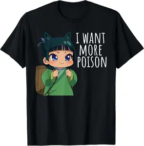 100% Cotton Unisex Cute Anime Girl Funny Apothecary Anime Diaries Mao Mao T-Shirt