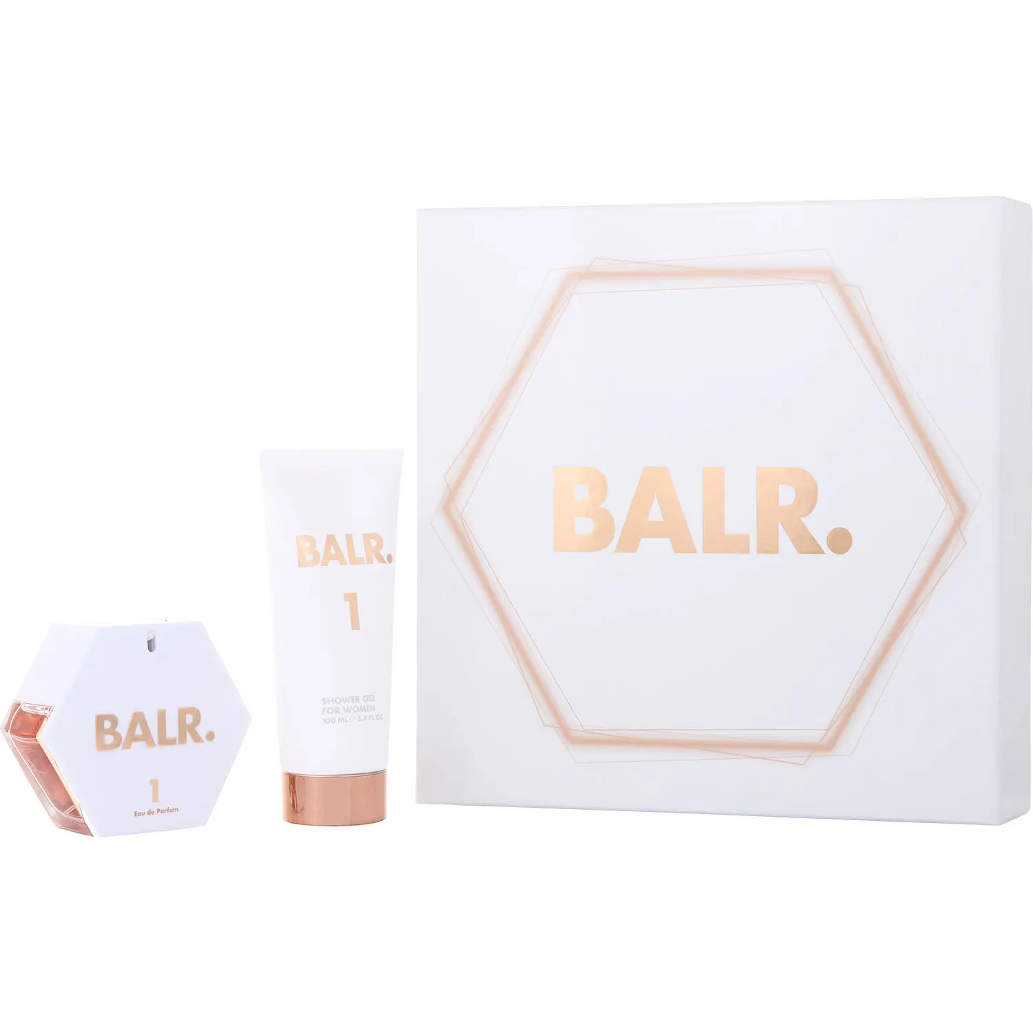 Balr 1 Set-Eau De Parfum Spray 1.7 Oz & Shower Gel 3.4 Oz For Women