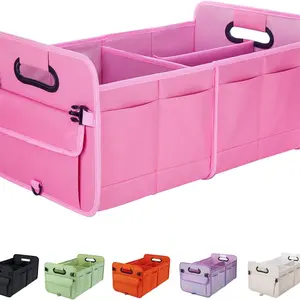 Car Trunk Organizer, Trunk Storage Organizer, Large Capacity Waterproof Collapsible, Trunk Organizer for Suv/Jeep/Sedan, Beverages and Snacks, Tools, Household Storage Boxes