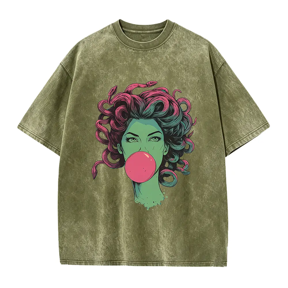 Washed T-shirt-Green