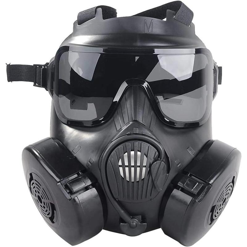Full Face Airsoft Gas Mask Tactical Skull Dummy Toxic Game Mask for BB Gun CS Paintball Cosplay Costume Halloween Masquerade