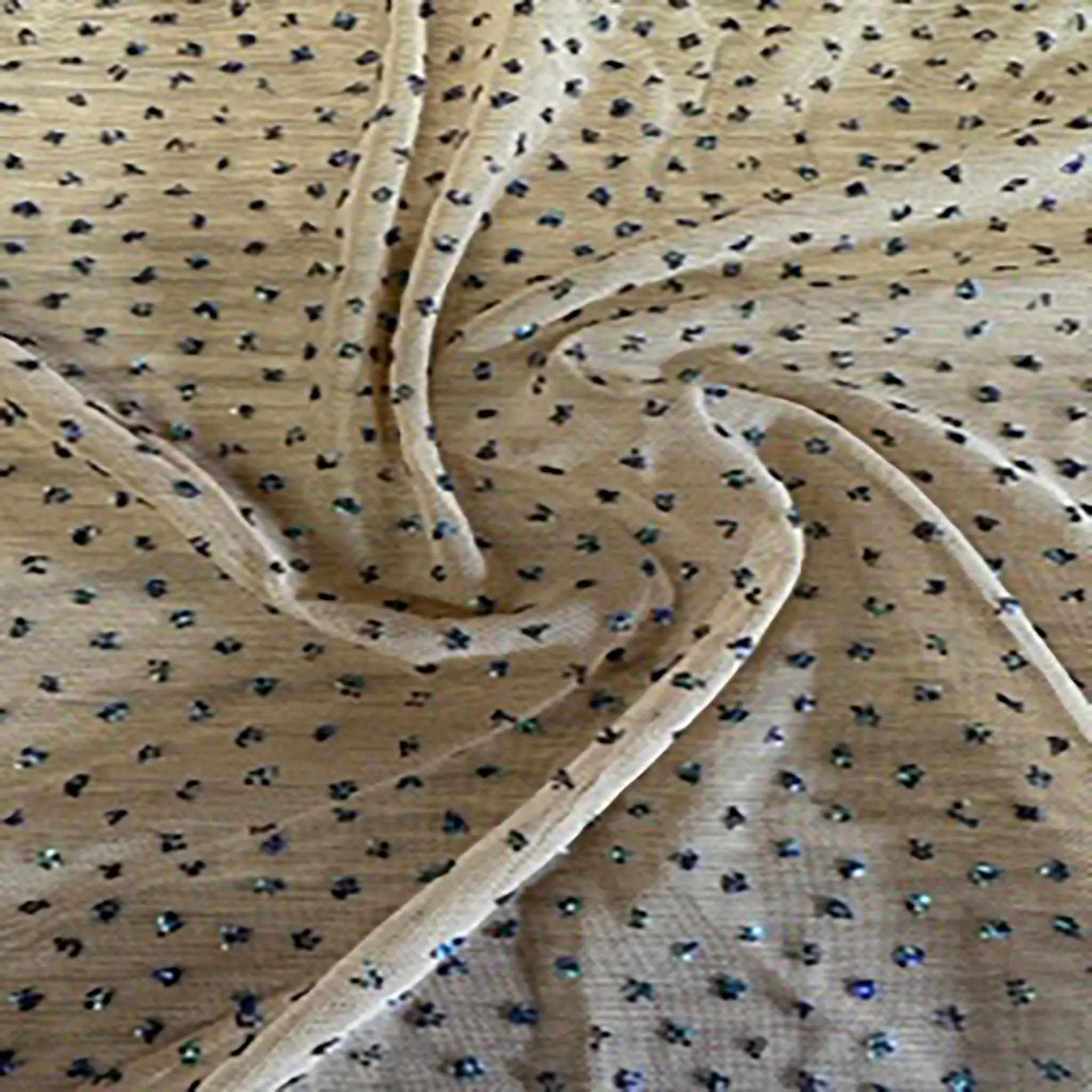 Elite Caviar Beads Spandex Blend Fabric - Elegant Premium Glitter Sparkle Sheer Material for Dressmaking, Costume Use | Spandex Palace