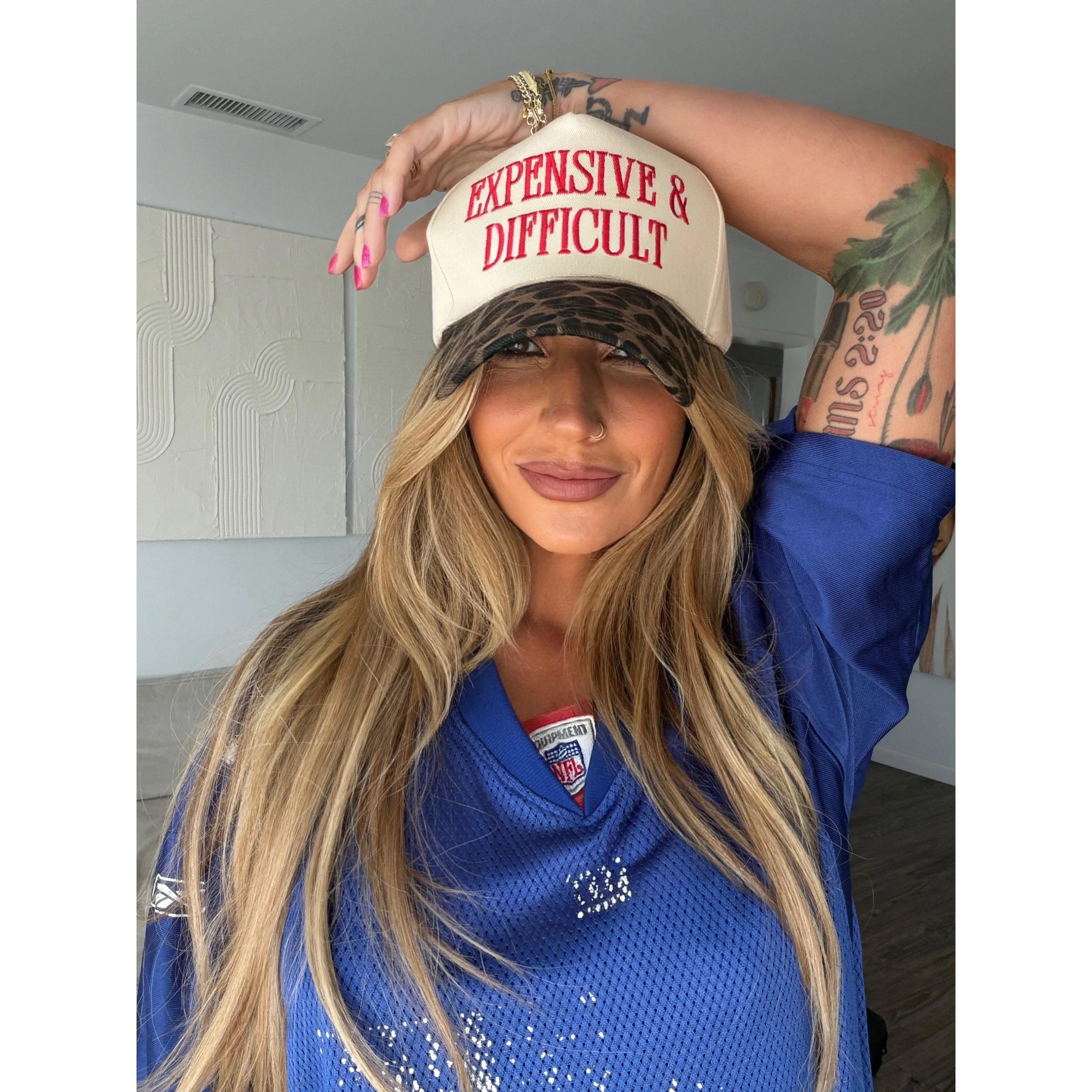 Expensive & Difficult Cheetah Snapback Hat - TikTok Shop