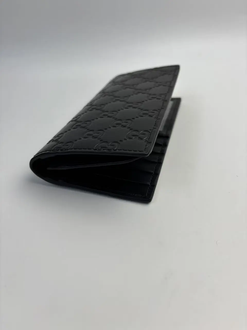 Pre-owned GUCCI leather Small Leather Goods Signature Long Wallet【senza 2u】