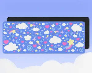 Candy Sky Desk Mat | XL Gaming Mouse Pad | Kawaii Decor for Home Office | Work From Home | Cute Gaming Setup Accessories | Pastel Gamer