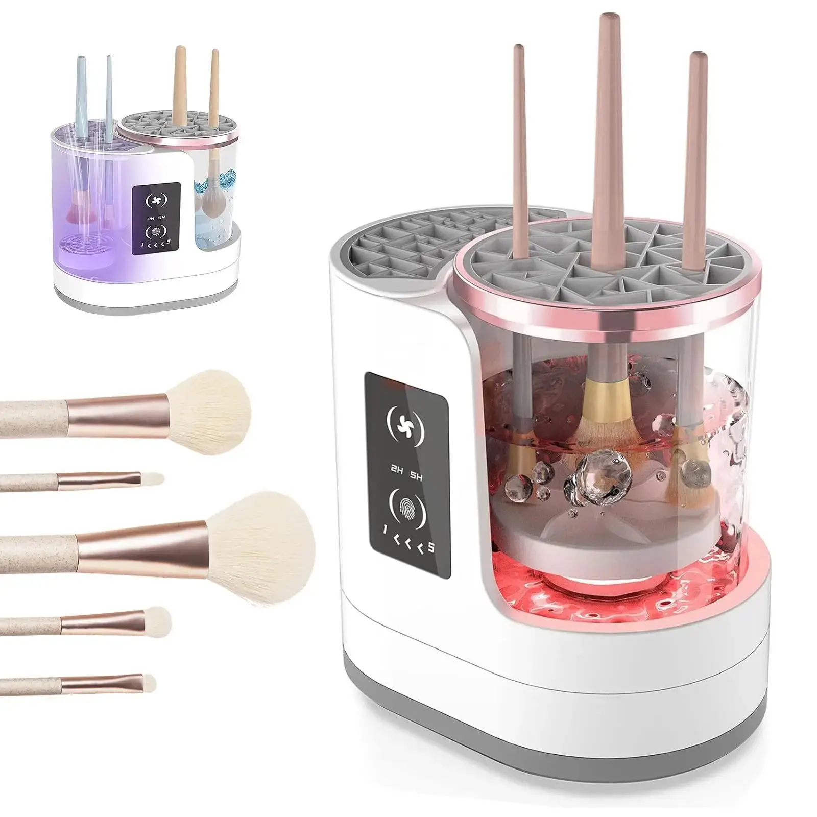 QuickClean Brush Spinner – Effortless Makeup Hygiene