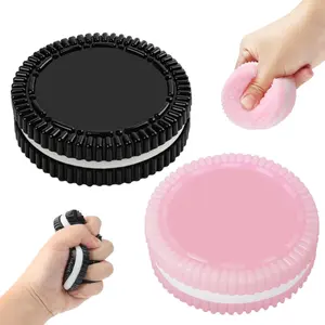 Taba Squishy Cookies Squeeze Toys, Kawaii Sticky Fidget Sensory Toy, Cute Taba squishies Food Pack, OPP Packaging & Desk Accessory, Anxiety Stress Relief Party Favor