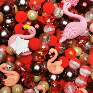 【D.P.C】Color Thems -  Acrylic DIY Beads Mix - 150ml 300ml 650ml Sizes for Bracelets Phone Charms Necklaces Hair Beads Bag Chains Earrings Rings Hair Ropes