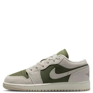Youth Jordan 1 Low SE Medium Olive/LT Orewood Brn (HV4396 201) (GS)