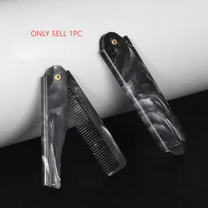 Folding Comb, 1 Count Portable Folding Comb, Compact Design Hair Comb, Professional Hair Styling Tool for Men & Women, Heatless Styling Tool