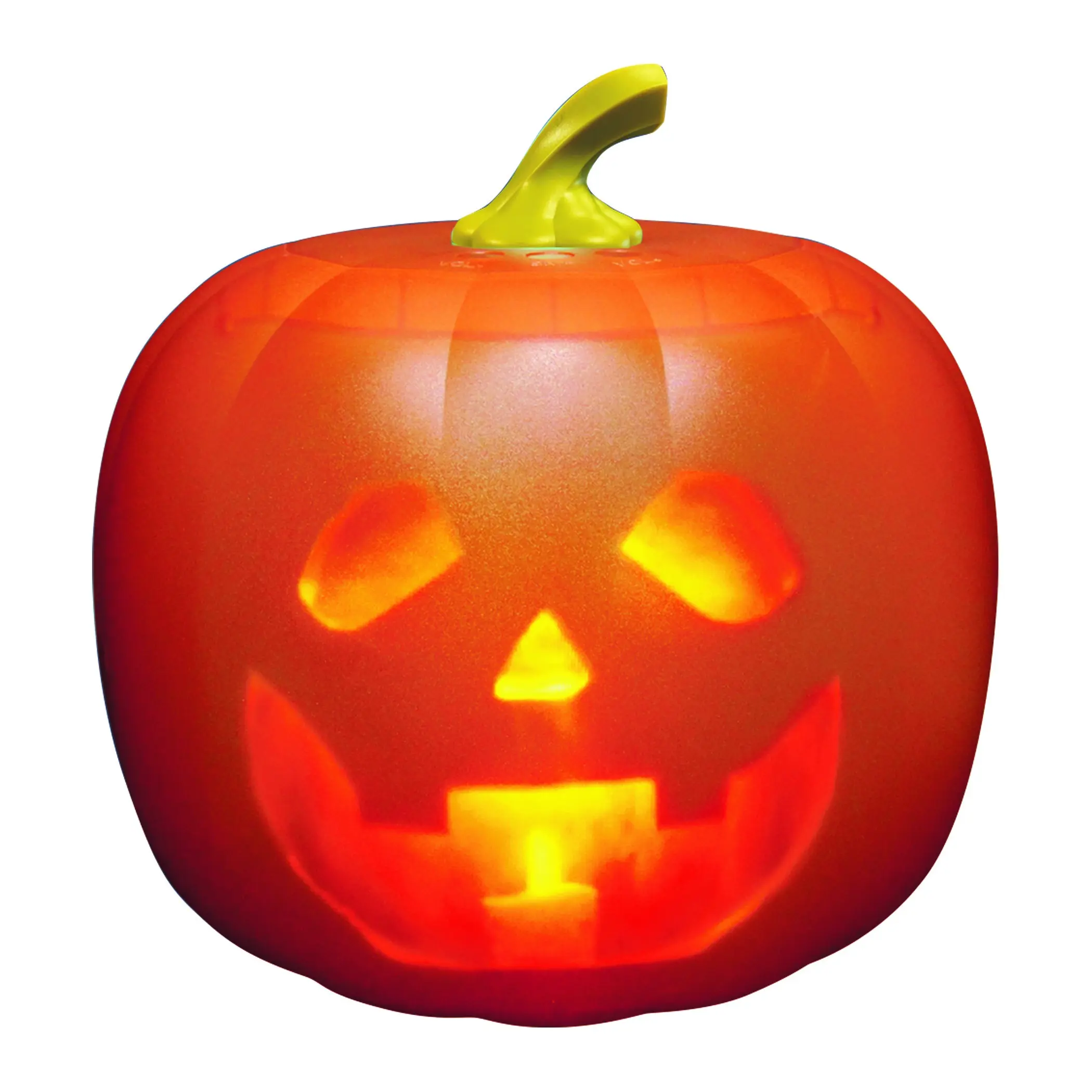 ANIMAT3D Jabberin' Jack Talking Animated Pumpkin - Halloween Musical Indoor Festive Decor, 9"hx7.5"wx6"l, Built-In Projector & Speaker Box, Party Decoration Supplies