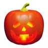 ANIMAT3D Jabberin' Jack Illuminated Talking Animated Pumpkin Halloween Animatronic Ornament, Party Lighting Decoration with Built-In Projector, Speaker, 9"hx7.5"wx6"l Artificial Pumpkin Holiday Collectible Figurine (Indoor/Covered Porch Use)