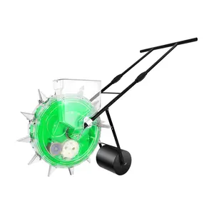 Hand Push Garden Seeder 3-15mm Seed Planter for Corn Soybean Peanut Sunflower Orchard Farm Greenhouse Use