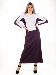 Devorah's Secret Maxi Dress Hidden Nursing Flap Lilac & Purple