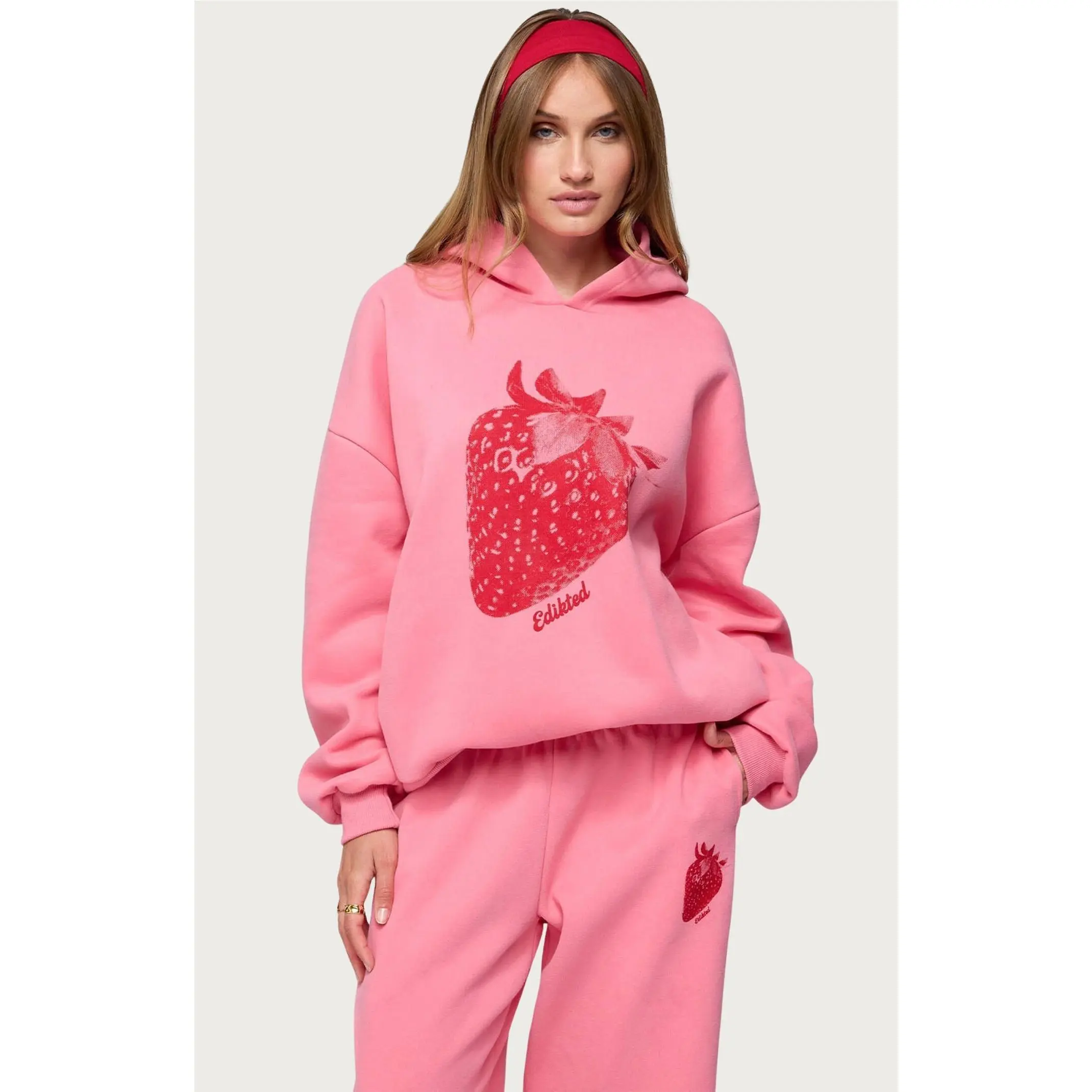 Edikted Women's Strawberry Babe Hoodie Edikted Women's Strawberry Babe Hoodie