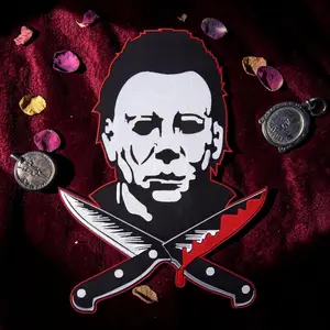 Halloween 2 Michael Myers Knives Large Embroidered Patch
