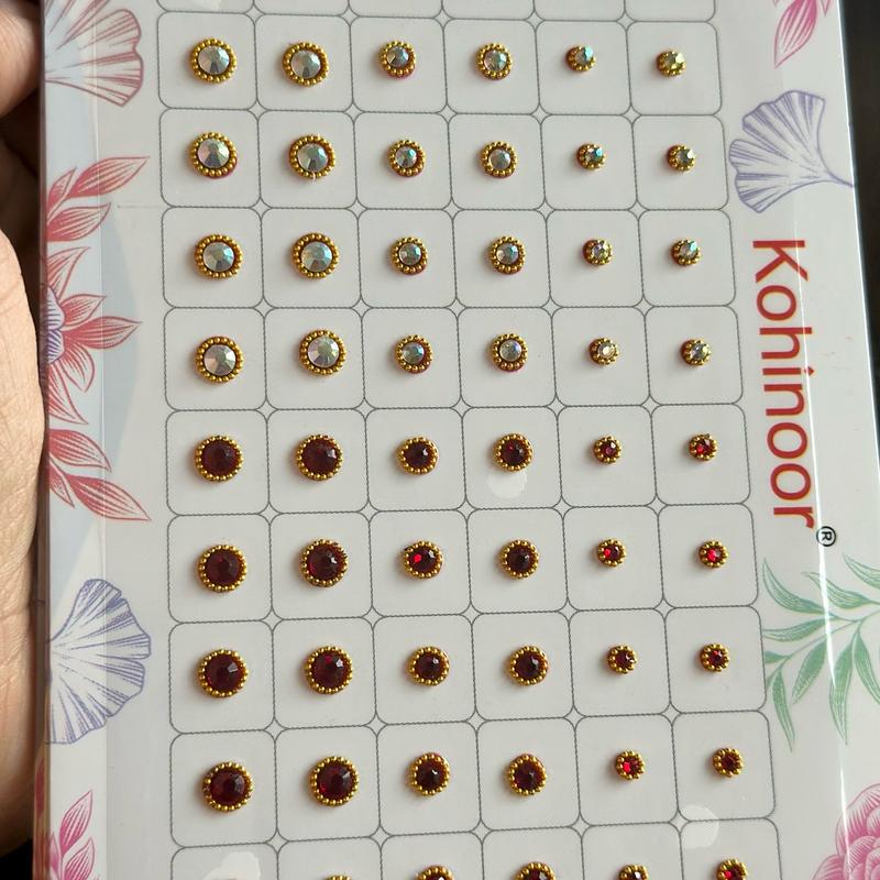 Round shape multicolor Bindi/Tika