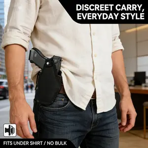 Men's/Women's Holster, 380 Pistol Holster, Universal Right/Left Air Gun, IWB/OWB 9mm Concealed Carry Holster - Fits 23, 26, 27, 42, and Similar Pistols