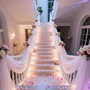 Transparent Tulle Fabric 160x600cm for Party Decorations, Wedding Backdrop, Arch Decoration, Photography, Birthdays, Anniversaries