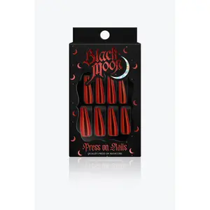 CRIMSON MOON PRESS ON NAILS