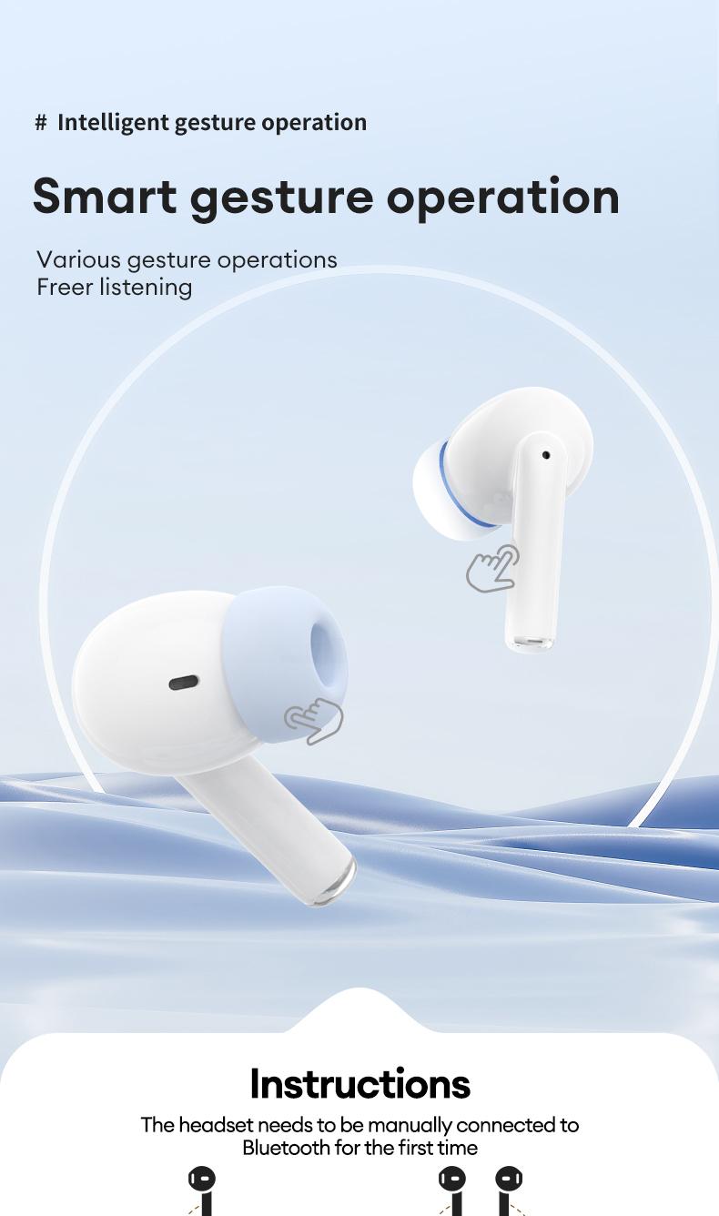 PAXA friend Intelligent Earphones,TWS Bluetooth Remote Control Earbuds for Short Video Watching and Camera Remote Control HIFI Stereo Sound Headphones Compatible with Various Systems