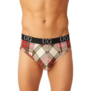 Cozy Country Style Plaids Fit Brief
