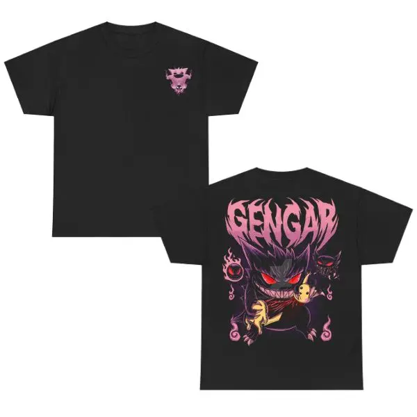 Gengar Vintage Tee, Gengar T-Shirt/Sweatshirt/Hoodie, P0kemon Anime Shirt, Graphic Gym Tee, Unisex T-Shirt, Gift for Men & Women