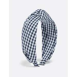 Gingham Knot Headband