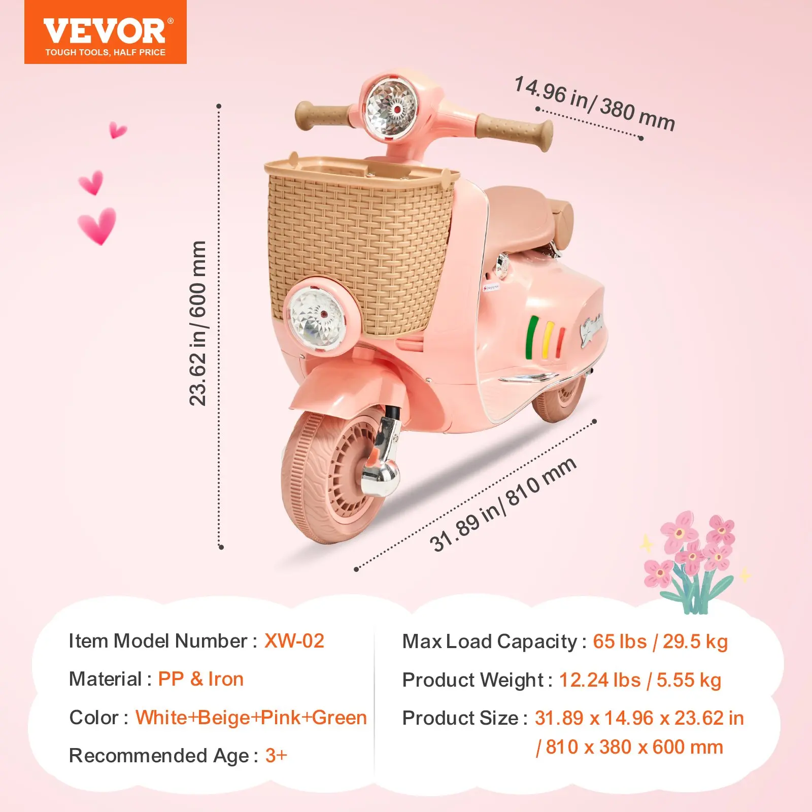 6V Electric Motor Trike