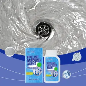 Drain Cleaner Powder for Toilet Kitchen Sink Drain Cleaning Dissolving Clog Prevention, Effective Plumbing Solution, Pipe Cleaning Agent