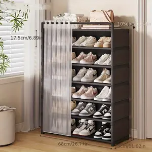 Dust-proof retail shoe display cabinet - foldable, dust-proof, anti-slip bottom, easy to clean, suitable for...