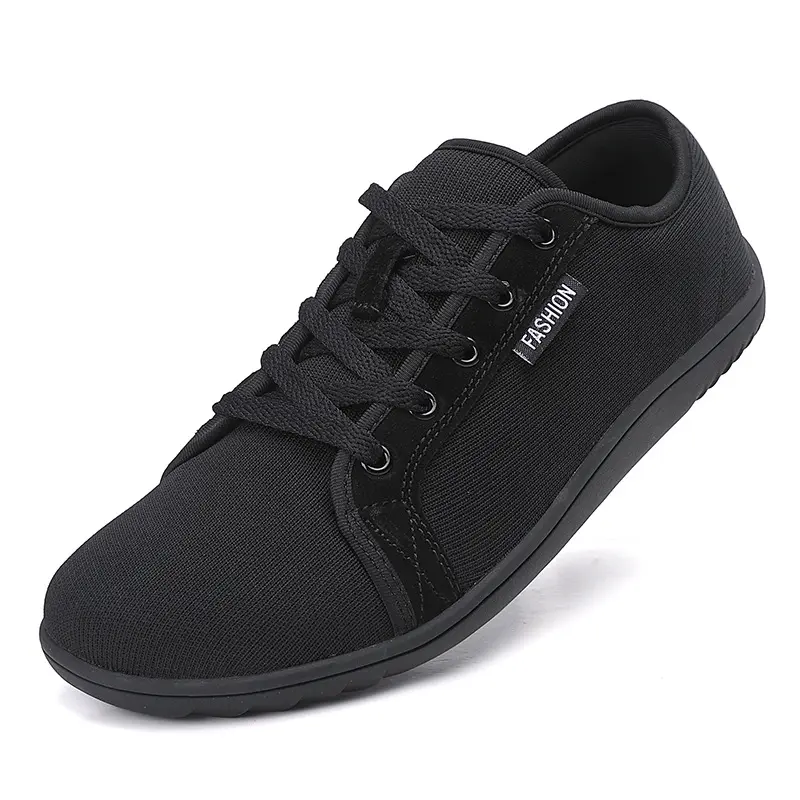 Women's & Men's Wide Toe Barefoot Minimalist 0-Drop Wide Width Flexible Shoes, Athletic Walking Shoes, Fashion Closed Casual Runner Trainers Footwear, Flexible Shoe