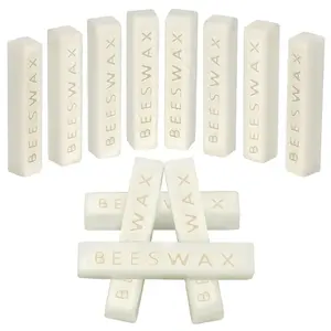290g(10.23oz) Beeswax Bar - White  Beeswax Block Triple Filtered Bees Wax for  Care, for Candle Making, DIY Projects