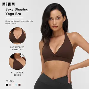 Women's Solid Wireless Sports Bra by MFVIM - Breathable & Comfortable Sports Bra for Gym, Pickleball & Tennis - Ladies' Activewear for Indoor & Outdoor Use, Fitness & Training Apparel