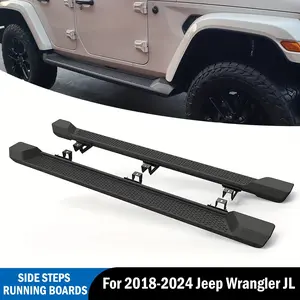 2018-2026 Jeep Wrangler JL 4-Door – WheelX 6" Side Step Nerf Bars Running Boards| Black fathersdaygift fathersdaygift