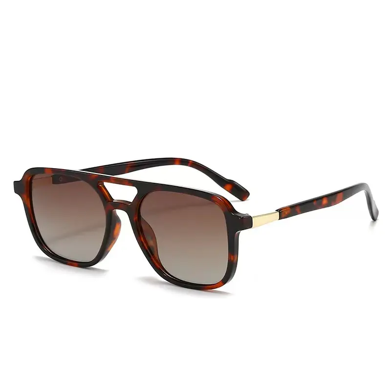 Unisex Trendy Vintage Rectangle Sunglasses - Tortoiseshell, Stylish, UV Protection Eyewear for Summer Outdoor Travel, Fashion Vacation Outfit Accessories, Tortoiseshell Sunglasses, Stylish Sunglasses