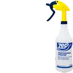 ZEP 32 oz. Professional Spray Bottle with Adjustable Nozzle for Even Liquid Distribution Ideal for Cleaning Gardening and More