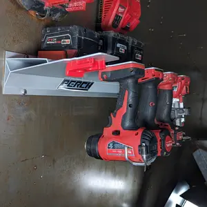 Perch-V Tool Mount Rack - Securely Mount 5 Cordless Tools