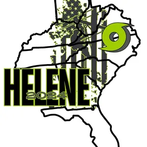 Hurricane Helene 2024 3x3 Sticker