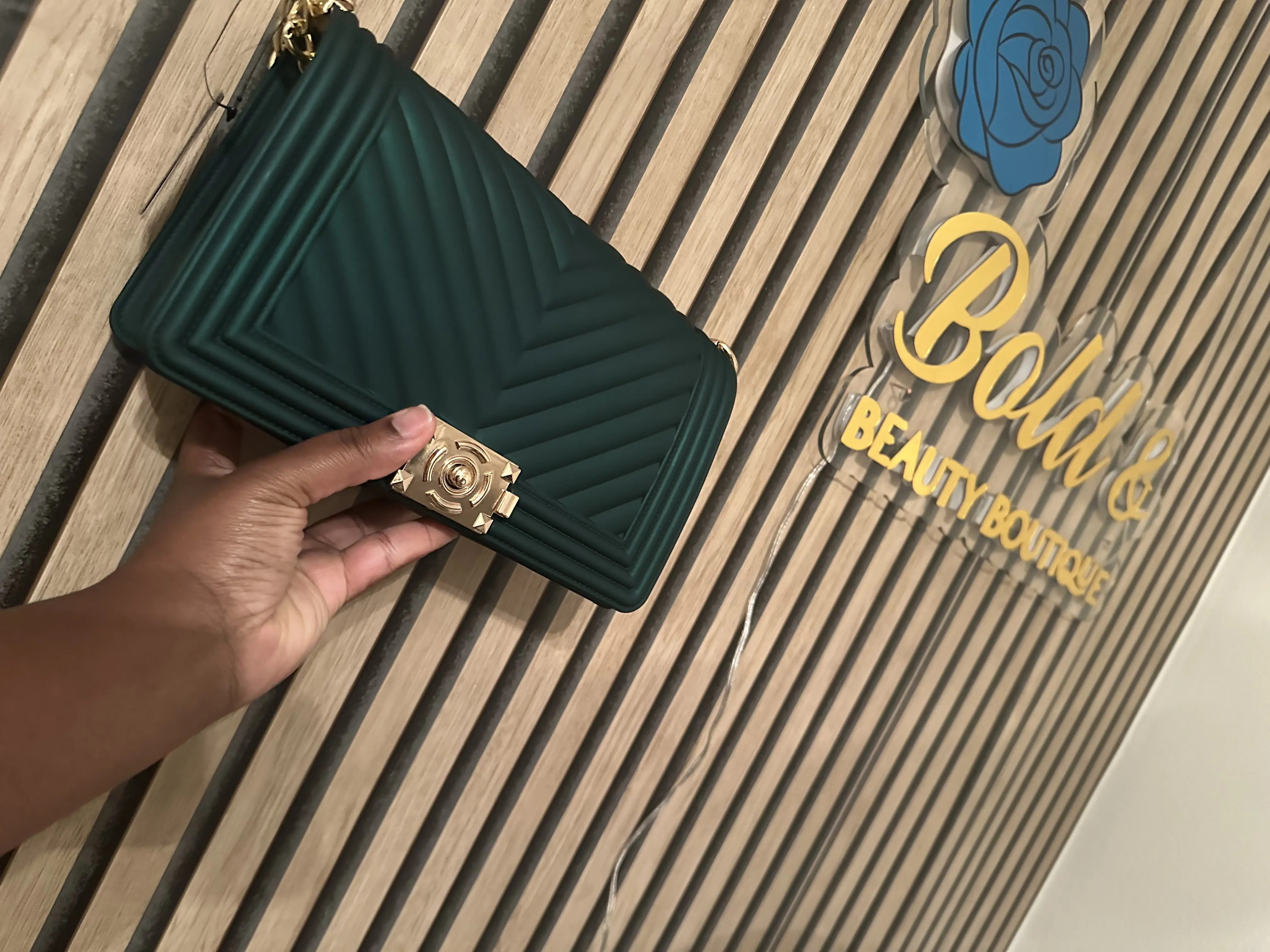 Money Green Handbag - Vibrant Green Color Handbag for Everyday Use Carrying Money and Essentials Practical and Stylish