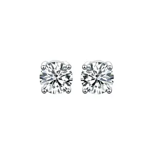 DW 18K Gold Plated Stud  Earrings 0.5CT