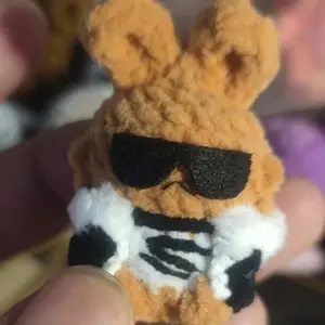 Game Arknights Siege Anime Kawaii Rabbit Cosplay Plaything Handmade Mini Doll Crochet Hook Body Pendant Ornament Fans Gift