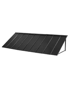 VEVOR Fixed Metal Awning 104 x 36 in, Window Awning Door Canopy, Stable Triangle Steel Frame Awnings for Doors Exterior Rain, Snow & Sunlight Protection for Door Entrance, Windows, Porches, Balconies